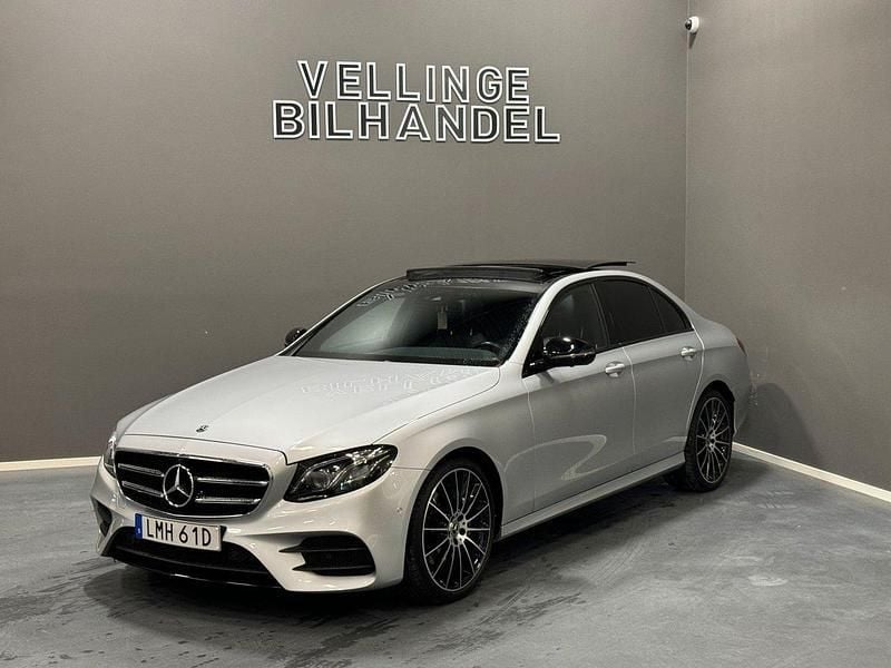 Silver Begagnad 2019 Mercedes E220 AMG line Sedan | 349 900 kr (Lite dyr) - Bild 1/4