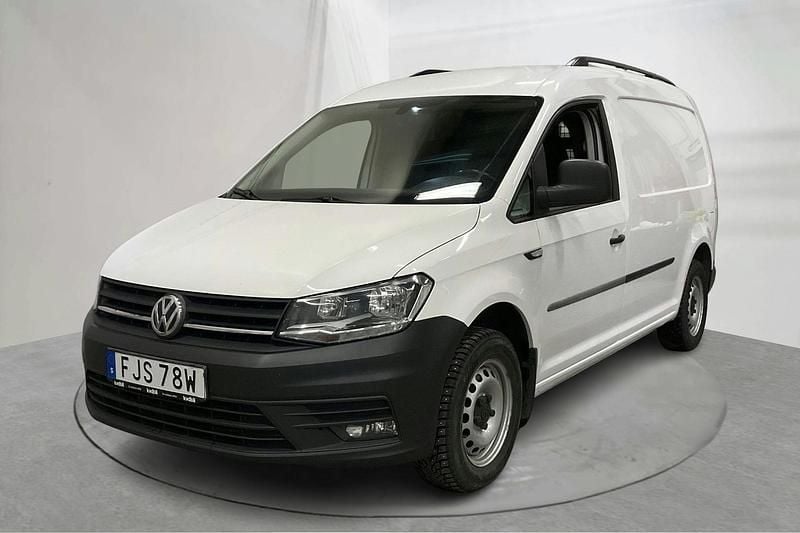 Vit Begagnad 2019 VW Caddy Maxi Minibuss | 139 000 kr (Superpris) - Bild 1/4