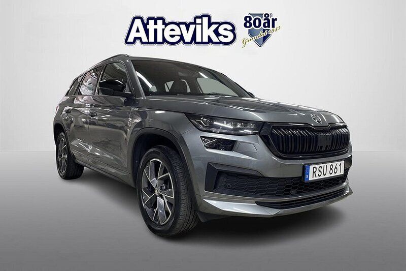 Grå Begagnad 2021 Skoda Kodiaq Business Line SUV | 378 900 kr (Dyr) - Bild 1/4