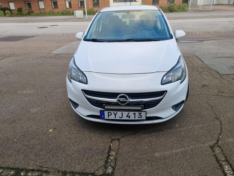Vit Begagnad 2015 Opel Corsa Enjoy Halvkombi | 60 000 kr (Marknadspris) - Bild 1/4