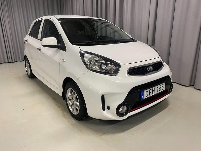 Vit Begagnad 2016 Kia Picanto Halvkombi | 79 900 kr (Marknadspris) - Bild 1/3