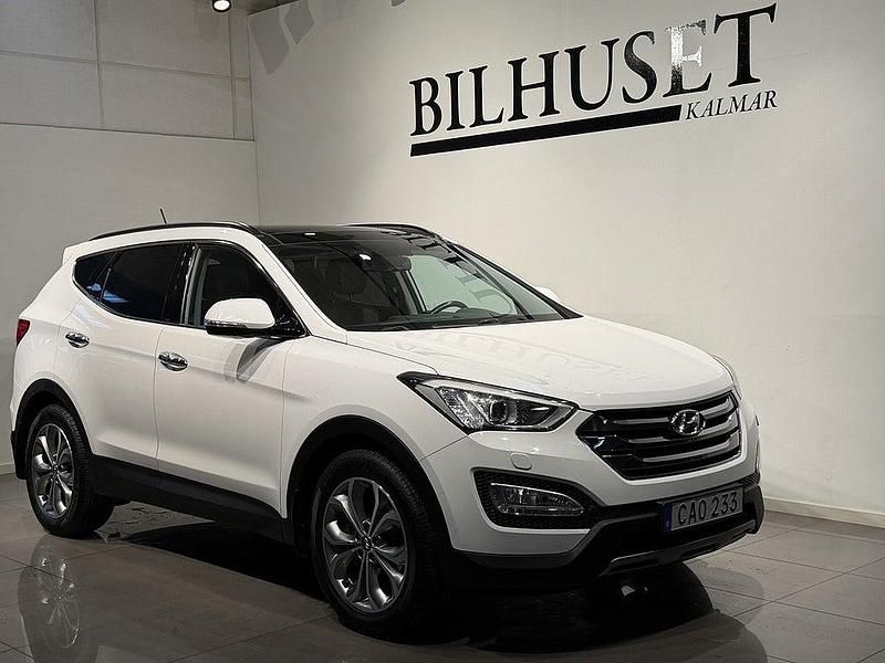 Vit Begagnad 2014 Hyundai Santa Fe Premium SUV | 179 900 kr (Marknadspris) - Bild 1/4