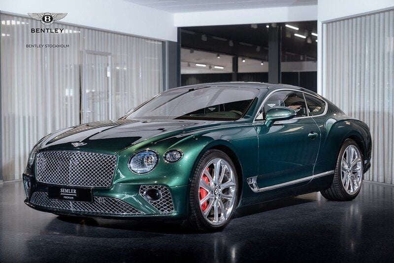 Grön Begagnad 2018 Bentley Continental GT Sportkupé | 1 795 000 kr - Bild 1/4