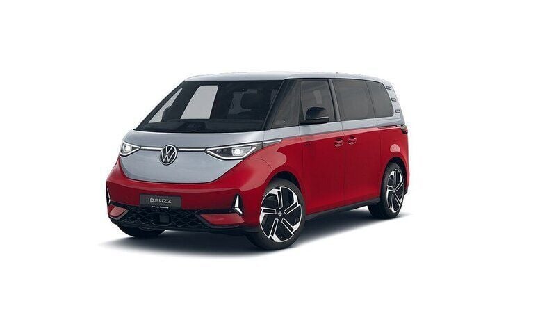 Grå (silver/röd) Ny 2025 VW ID. Buzz GTX Van | 799 900 kr (Dyr) - Bild 1/1
