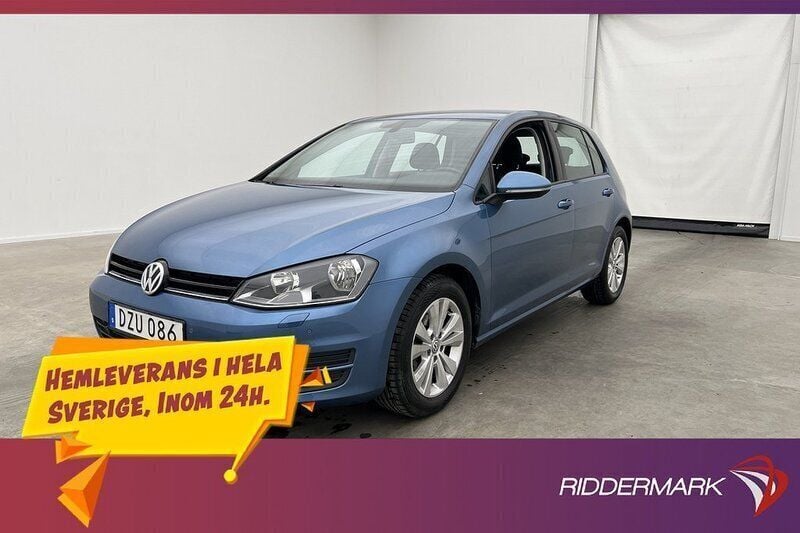 Blå Begagnad 2015 VW Golf VII Halvkombi | 154 800 kr (Marknadspris) - Bild 1/3