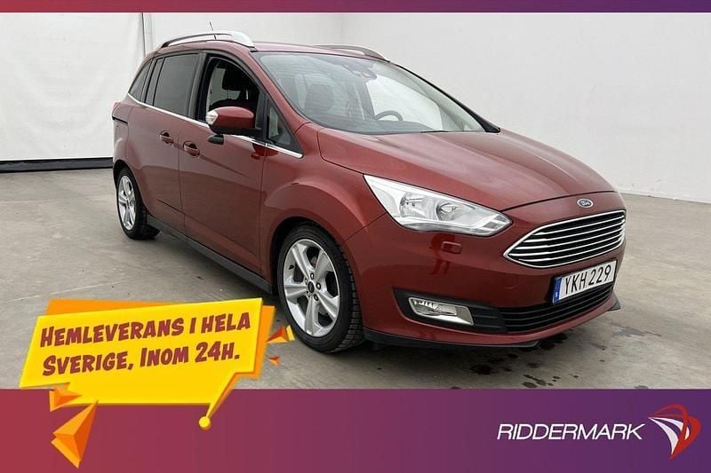Röd Begagnad 2017 Ford C-MAX Titanium Minibuss | 159 800 kr (Dyr) - Bild 1/2