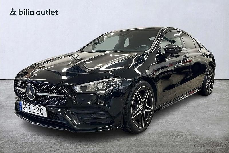 Begagnad Mercedes CLA200 AMG line 150 HK (110 kW) 2019 Svart Sedan