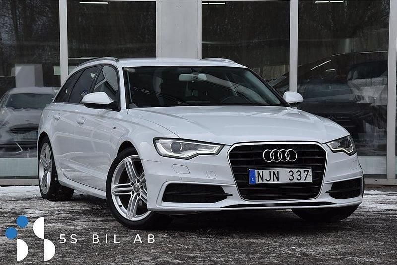 Begagnad Audi A6 S-Line 177 HK (130 kW) 2013 Vit Kombi