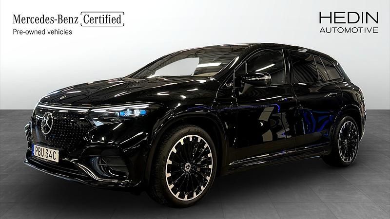 Svart (black) Begagnad 2023 Mercedes EQS580 Premium Plus SUV | 1 119 800 kr - Bild 1/4