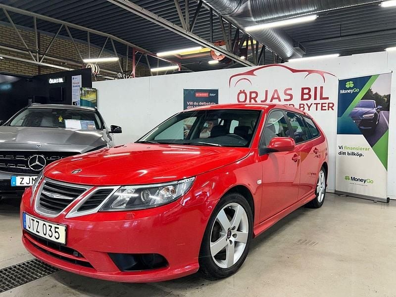 Röd Begagnad 2011 Saab 9-3 Linear Kombi | 54 900 kr (Marknadspris) - Bild 1/4
