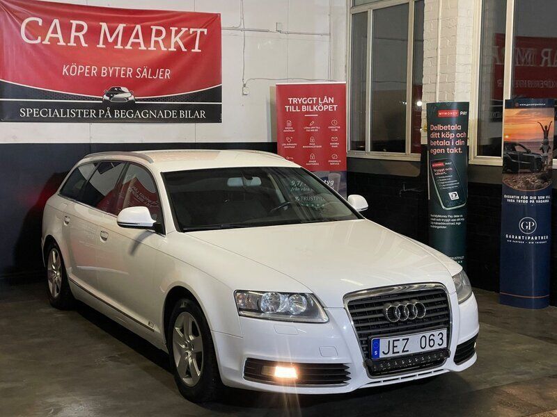 Vit Begagnad 2010 Audi A6 Proline Kombi | 49 900 kr (Marknadspris) - Bild 1/4