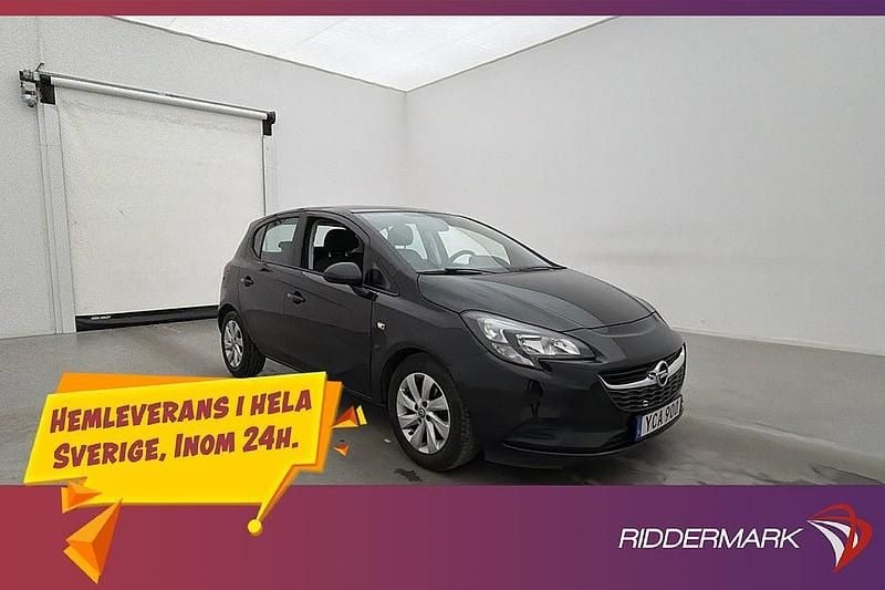 Svart Begagnad 2016 Opel Corsa Enjoy Halvkombi | 78 990 kr (Marknadspris) - Bild 1/3