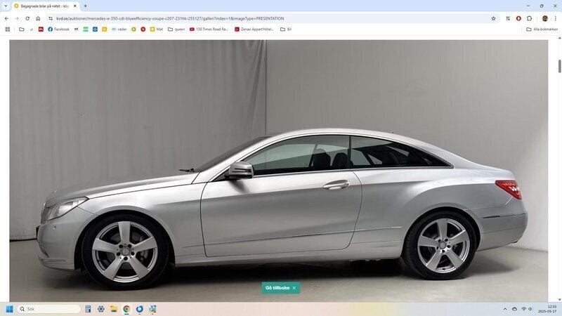 Silver Begagnad 2010 Mercedes E350 Sportkupé | 125 000 kr (Bra pris) - Bild 1/4