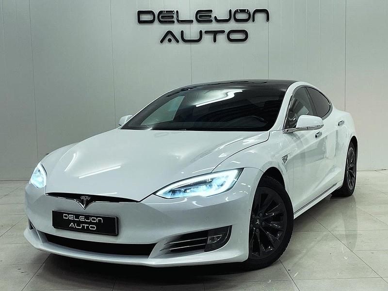 Vit Begagnad 2019 Tesla Model S Long Range AWD Halvkombi | 359 900 kr (Marknadspris) - Bild 1/4
