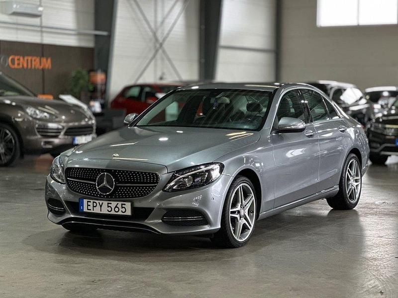 Silver Begagnad 2014 Mercedes C220 Avantgarde Sedan | 169 900 kr (Marknadspris) - Bild 1/4