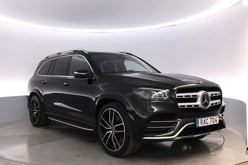 Svart Begagnad 2022 Mercedes GLS400 AMG line SUV | 939 000 kr (Marknadspris) - Bild 1/4