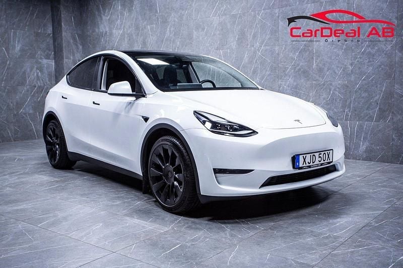 Vit Begagnad 2021 Tesla Model Y Long Range SUV | 324 800 kr - Bild 1/4
