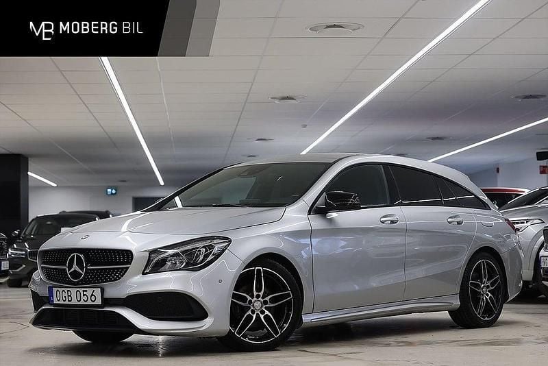 Silver Begagnad 2016 Mercedes CLA200 Shooting Brake AMG Kombi | 189 900 kr (Marknadspris) - Bild 1/3