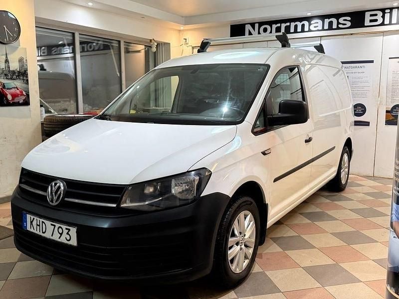 Vit Begagnad 2016 VW Caddy Maxi Minibuss | 79 000 kr (Marknadspris) - Bild 1/4