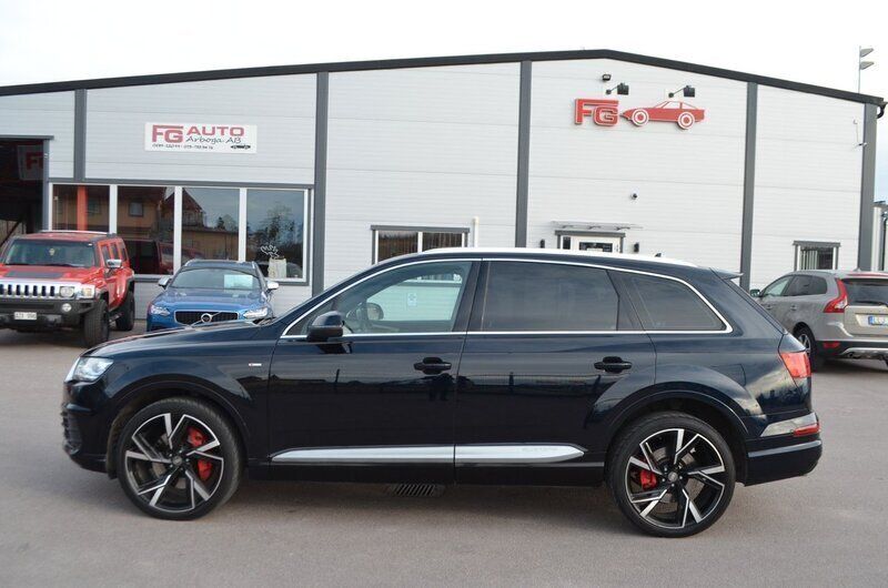 Blå Begagnad 2015 Audi Q7 S-Line SUV | 264 900 kr (Marknadspris) - Bild 1/4