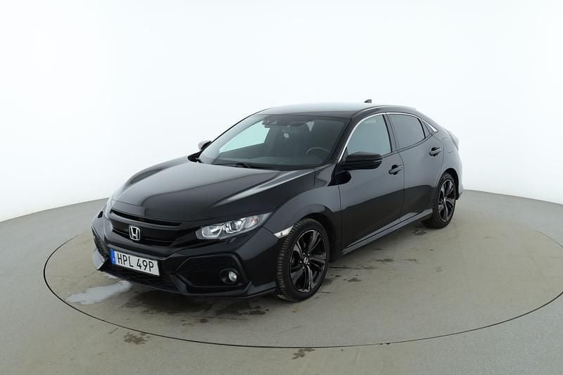 Svart Begagnad 2018 Honda Civic Elegance Halvkombi | 175 000 kr (Marknadspris) - Bild 1/4