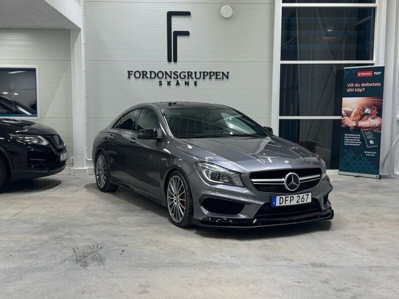 Begagnad Mercedes CLA45 AMG AMG 361 HK (265 kW) 2014 Mörkgrå (grå) Sportkupé