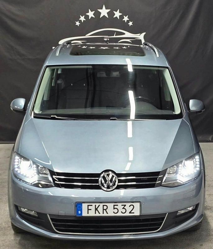 Begagnad VW Sharan 140 HK (102 kW) 2015 Blå Minibuss