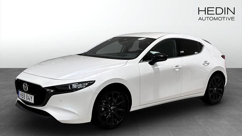 Vit (white) Begagnad 2023 Mazda 3 Halvkombi | 290 000 kr (Marknadspris) - Bild 1/4