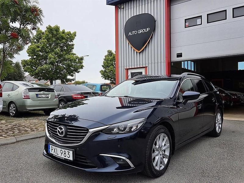 Blå Begagnad 2016 Mazda 6 Kombi | 159 900 kr (Marknadspris) - Bild 1/4