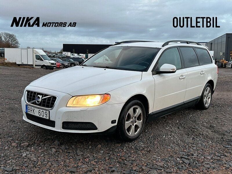 Vit Begagnad 2010 Volvo V70 Kinetic Kombi | 34 900 kr (Superpris) - Bild 1/4