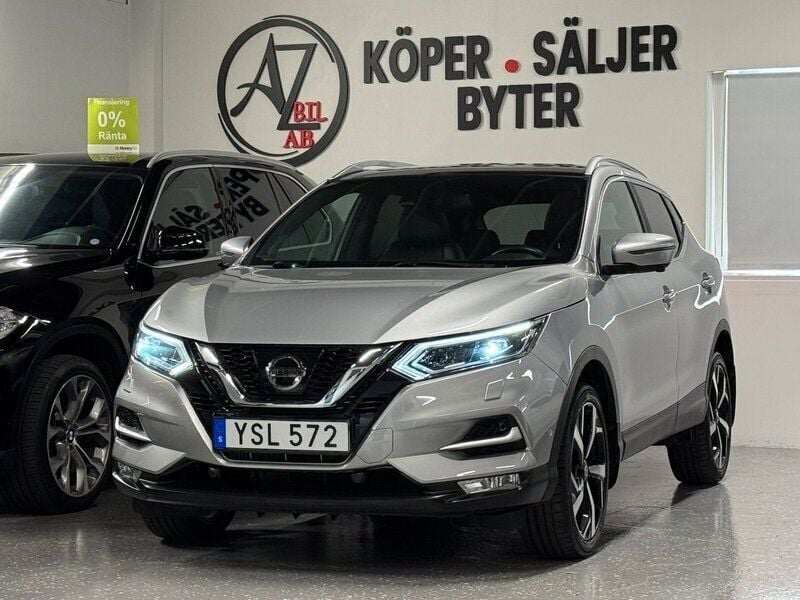 Silver Begagnad 2017 Nissan Qashqai 360º SUV | 164 900 kr (Marknadspris) - Bild 1/4