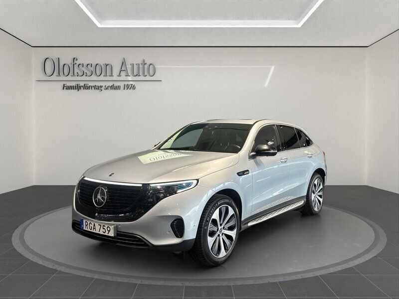 Hightech silver met... Begagnad 2019 Mercedes EQC400 Edition SUV | 369 000 kr (Marknadspris) - Bild 1/4
