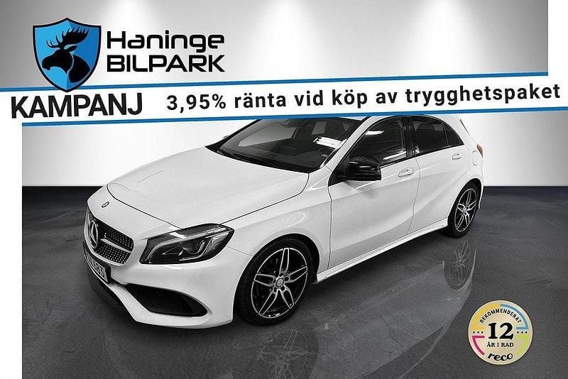 Vit Begagnad 2016 Mercedes A180 AMG Halvkombi | 169 900 kr (Marknadspris) - Bild 1/2