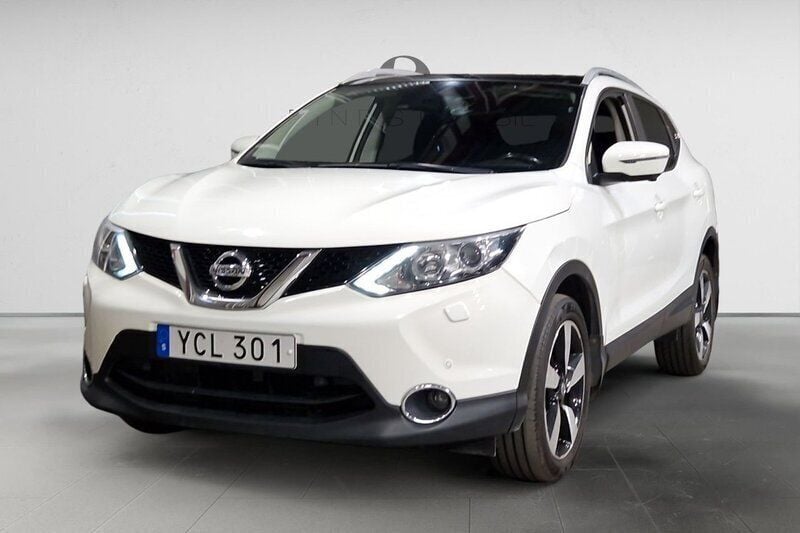 Vit Begagnad 2016 Nissan Qashqai N-Connecta SUV | 119 900 kr (Bra pris) - Bild 1/3