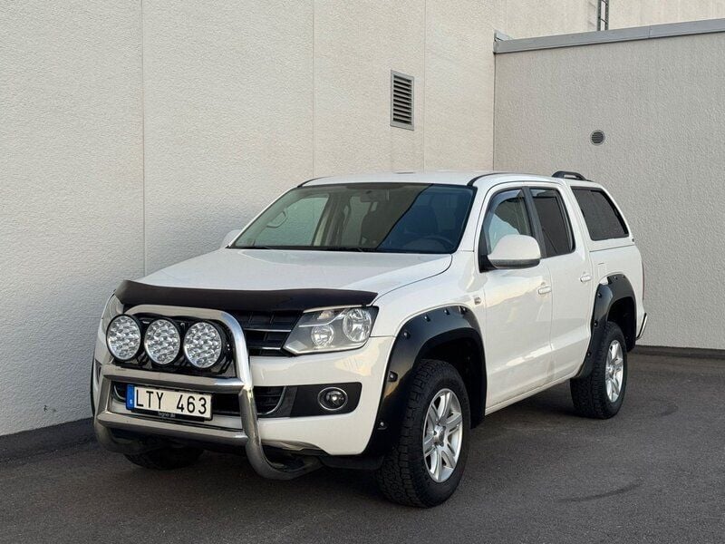 Vit Begagnad 2012 VW Amarok Highline Pickup | 119 000 kr (Superpris) - Bild 1/4