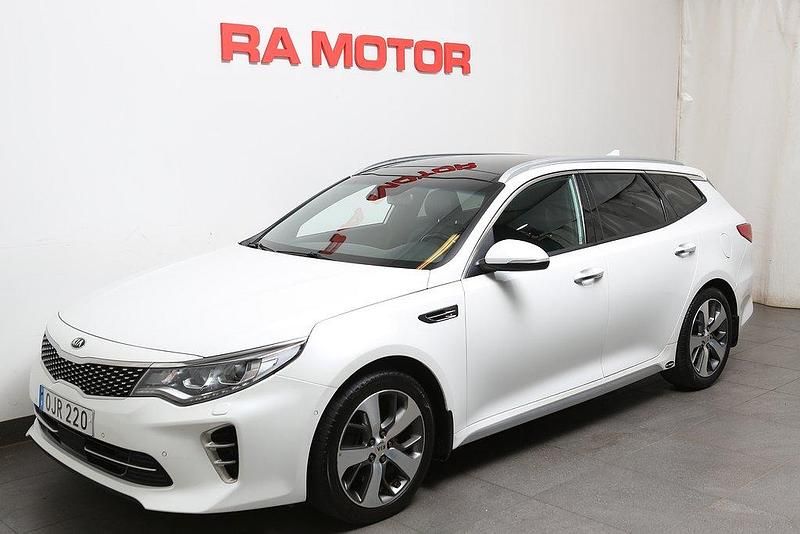 Vit (vit pearl ) Begagnad 2016 Kia Optima GT-Line Kombi | 179 800 kr (Marknadspris) - Bild 1/3