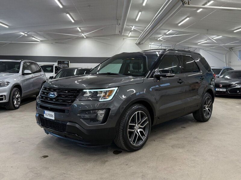 Mörkgrå Begagnad 2016 Ford Explorer Sport SUV | 294 900 kr - Bild 1/4