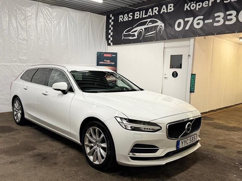 Vit Begagnad 2018 Volvo V90 Momentum Kombi | 239 900 kr (Marknadspris) - Bild 1/4