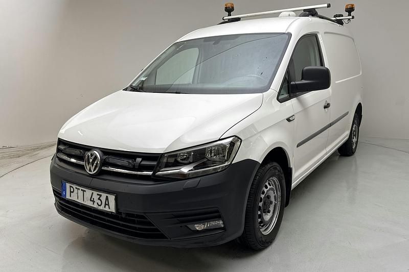 Vit Begagnad 2020 VW Caddy Maxi Minibuss | 199 000 kr (Superpris) - Bild 1/4