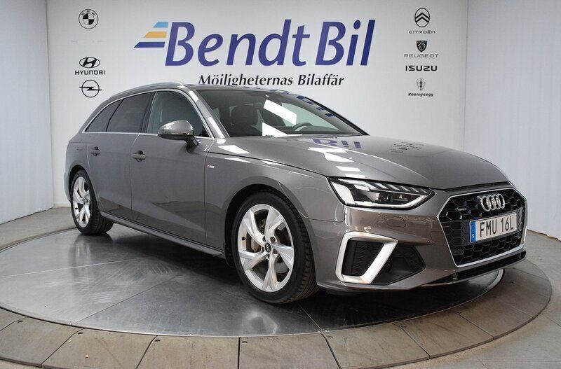 Grå Begagnad 2021 Audi A4 S-Line Kombi | 369 500 kr (Marknadspris) - Bild 1/3