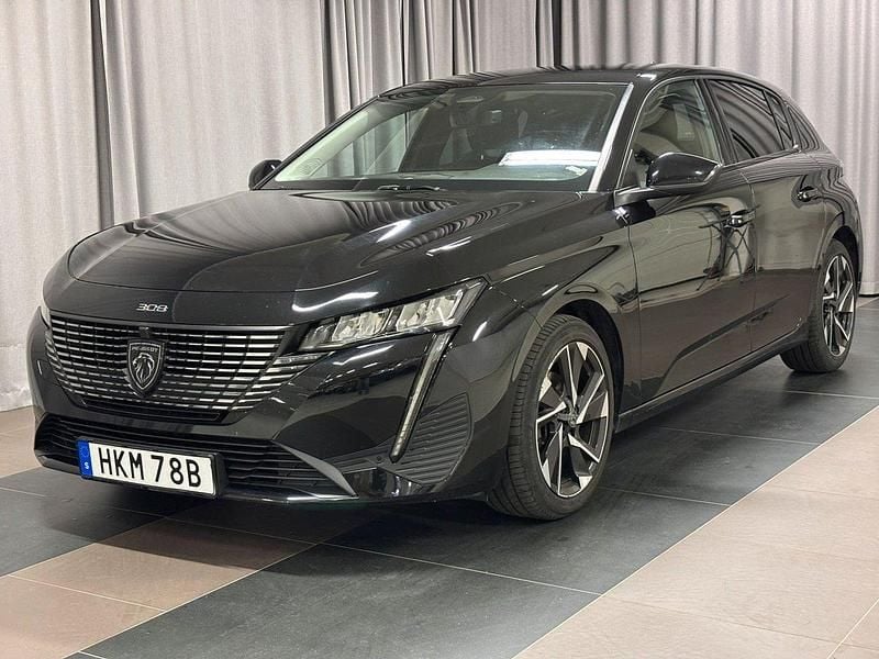 Svart Begagnad 2022 Peugeot 308 Allure Halvkombi | 214 800 kr (Marknadspris) - Bild 1/4