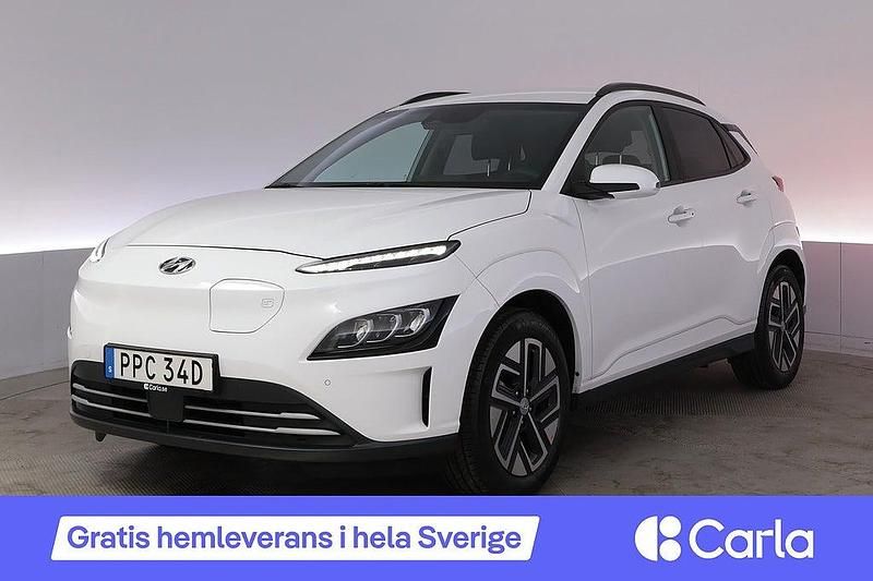 Vit Begagnad 2022 Hyundai Kona Essential SUV | 199 990 kr (Marknadspris) - Bild 1/4
