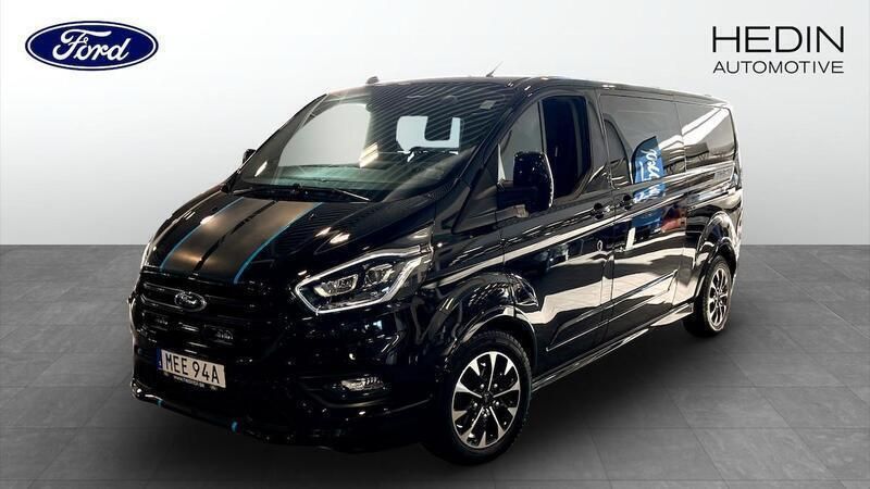 Svart Begagnad 2021 Ford Transit Custom Sport | 423 920 kr - Bild 1/4