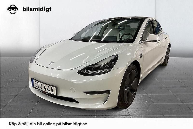 Vit Begagnad 2020 Tesla Model 3 Long Range AWD Sedan | 268 900 kr (Dyr) - Bild 1/3