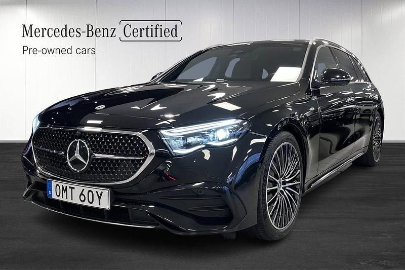 Svart Begagnad 2025 Mercedes E300 AMG line Kombi | 649 000 kr - Bild 1/4