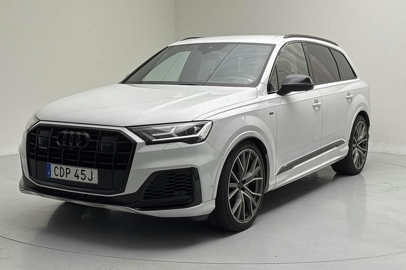 Vit Begagnad 2020 Audi Q7 S-Line SUV | 552 000 kr (Superpris) - Bild 1/4
