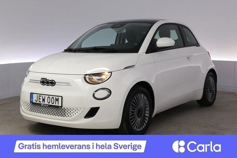 Vit Begagnad 2022 Fiat 500e Icon Halvkombi | 182 900 kr (Superpris) - Bild 1/4