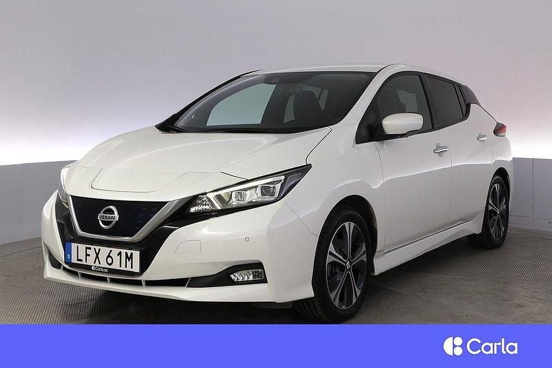 Vit Begagnad 2021 Nissan Leaf 360º Halvkombi | 199 900 kr (Lite dyr) - Bild 1/4