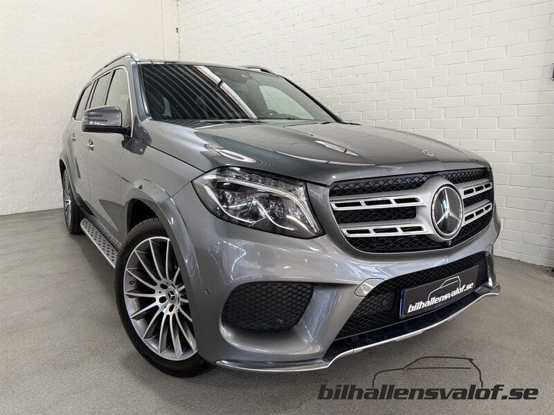 Grå Begagnad 2018 Mercedes GLS350 AMG SUV | 469 900 kr (Marknadspris) - Bild 1/4