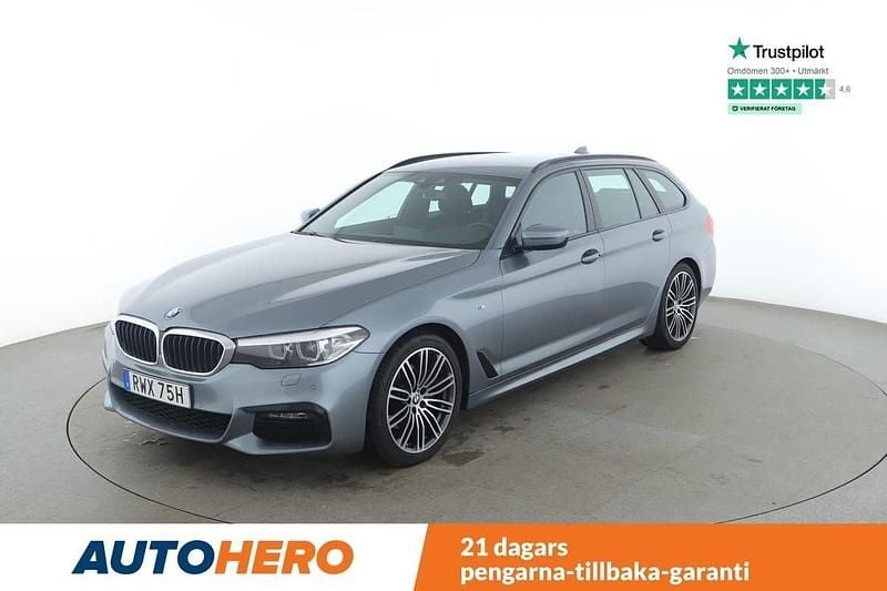 Blå Begagnad 2019 BMW 520 M Sport Kombi | 306 000 kr (Bra pris) - Bild 1/4
